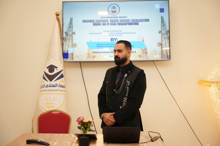 مناقشة مشاريع تخرج طلبة كلية الهندسة